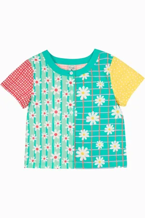 Frugi Blue Estella Shirt Rainbow 100% Organic Cotton Shirt116122cm