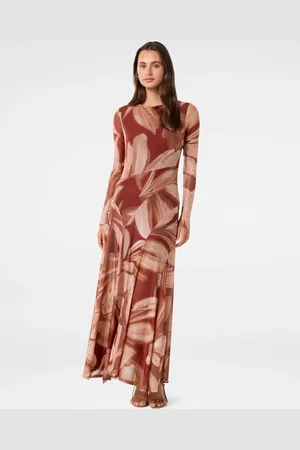 Forever New Tammy Asymmetrisk Hem Midi Kjole38