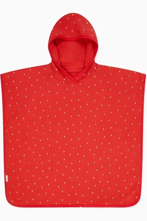 Mori Red Strawberry 100% Organic Cotton Beach Poncho98104cm