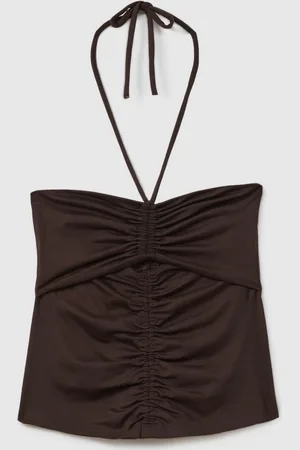 Reiss Solare Ruched Halterneck TopMiddel