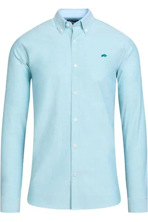 Raging Bull Green Long Sleeve Classic Oxford 100% Cotton ShirtL