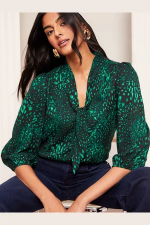 Friends Like These V-Neck Bow Front 3/4 Sleeve Blouse36