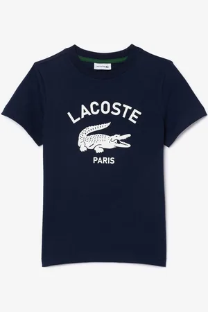 Lacoste Cream Signature Print T-Shirt4 år (104cm)