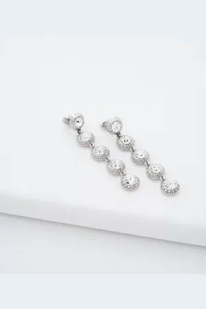 Ted Baker Tone Sorella Solitaire Sparkle Crystal Long Drop EarringsEn