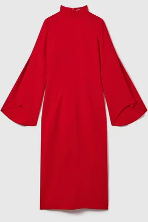 Reiss Katya Flute Sleeve Bodycon Midi Kjole34