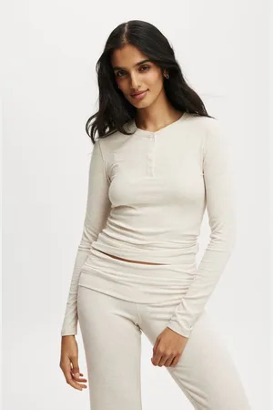 Cotton On Sleep Recovery Henley Long Sleeve Pyjamassmall