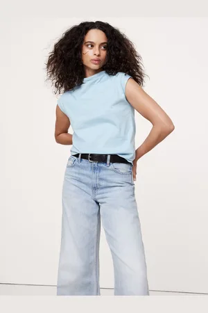 Banana Republic Silky Cotton Mock-Neck Topmedium