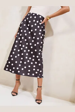 Lipsy London Biasskåret midinederdel i satin38