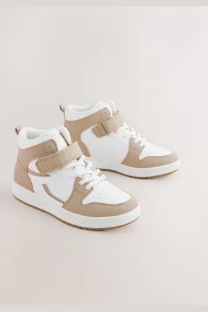Next Elastisk blonde high top sneakers