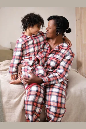 JoJo Maman Bébé Womens Check Woven Pyjamas SetS
