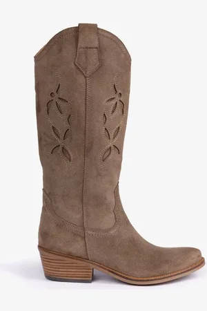 PENELOPE CHILVERS Brown Jasmine Broderet Cowboy Støvlereu41