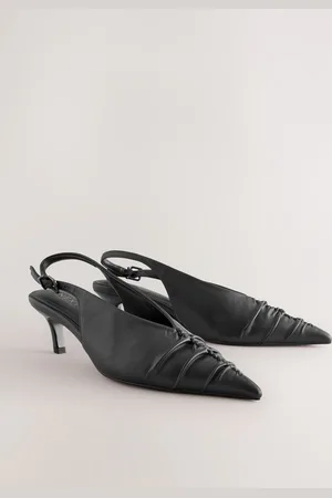 Next Forever Comfort Point Toe Ruched Slingback Heelseu375
