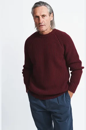Aubin Grey Crail Fisherman Rib Rund hals Trøjexxlarge