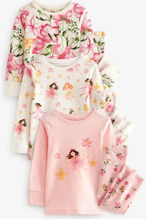 Next 3 Pack 100% Cotton Long Sleeve Snuggle Pyjamas (9mths-16yrs)4 - 5 år (104 - 110cm)