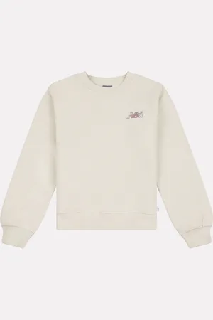 New Balance Piger Blomster Circle Graphic Sweatshirt12 - 13 år (152 - 158cm)