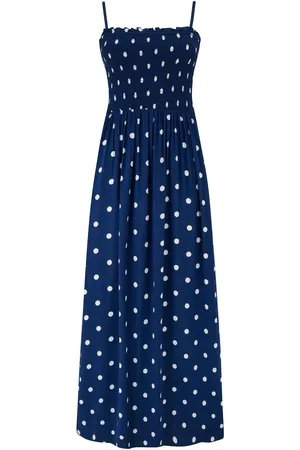 Pour Moi Strapless Shirred Bodice Woven Maxi Beach Dress44