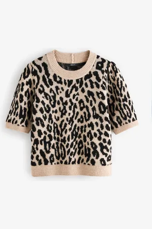 Next Soft Touch Short Sleeve Knitted Jumper With WoolXL almindelig