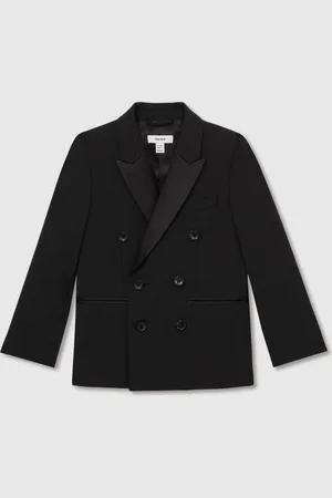 Reiss Knightsbridge Db Wool-Blend Double-Breasted Tuxedo Jacket5 - 6 år (110 - 116cm)