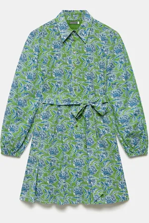mint&berry Floral Print 100% Cotton Mini Dressmedium