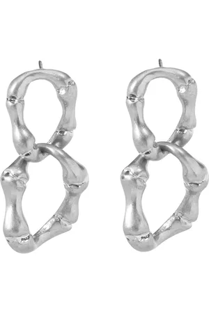 Bibi Bijoux Gold Tone Bamboo Chain Earringsen