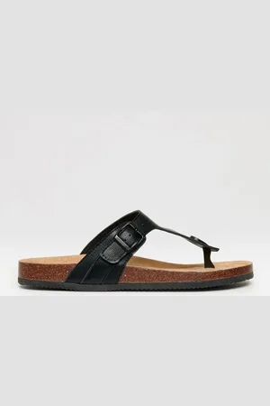 Threadbare Faux Leather Toe Post Sandalsuk8eu42
