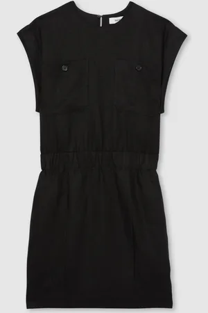 Reiss Karly Linen Short-Sleeve Mini Dress44