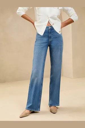 Lipsy London Mid Rise Jeans med brede ben36 L