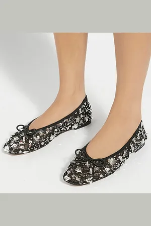 Dune Hannie Embellished Mesh Ballet Flade sko Sko