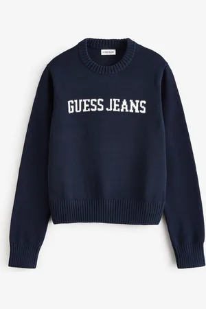 Guess 100% Cotton Logo Knit JumperL