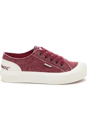 Rocket Dog Red Jazzin Plus Skirball Cotton Trainers