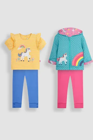 JoJo Maman Bébé 4-Piece Unicorn Favourites Pack6 - 12 måneder (68 - 80cm)