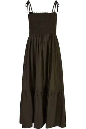 Yumi Ikat Print Midi Sun Dress44