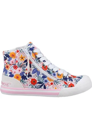 Rocket Dog Jazzin Hi Top 10A Canvas Cotton Trainers