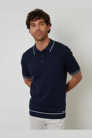 Threadbare Knitted Short Sleeve Polo Shirtxlarge
