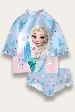 Brand Threads Girls Frozen Swim Set104110cm