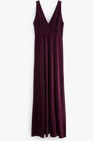 Next V-Neck Velvet Maxi Dress44