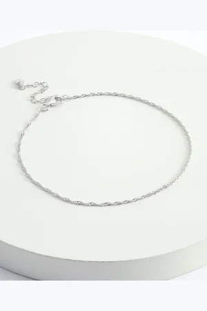 Next Anklet med snoet kædeEn