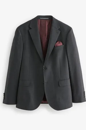 Next Slim Fit Signature Tollegno Italiensk Uld Tekstureret Jakkesæt Jakke50 Regular (UK 40 R)
