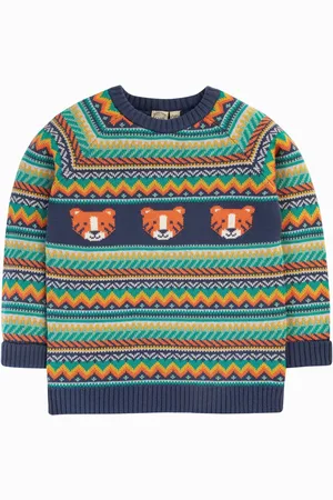 Frugi Unisex Fowey Fairisle Knitted Jumper6 - 9 måneder (68 - 74cm)
