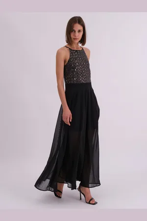Religion Lucy Maxikjole med håndperlet bodice og fuld gennemsigtig nederdele38