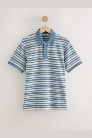 Next Tekstureret Stribet Knap i halsen Polo-skjorter2X-Large