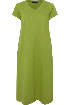 Evans Green Jersey Slub Dress46