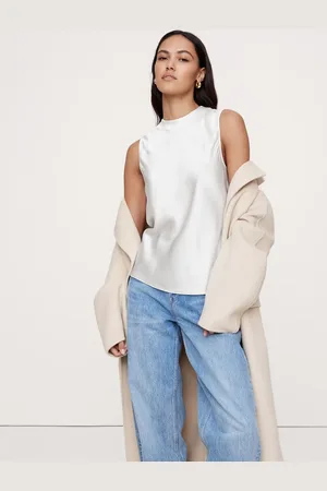 Banana Republic Signature Silk Tank Kjolelarge