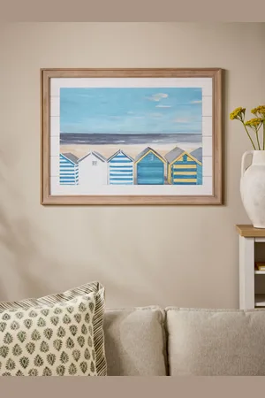 Next Coastal Houses Framed Wall Arten