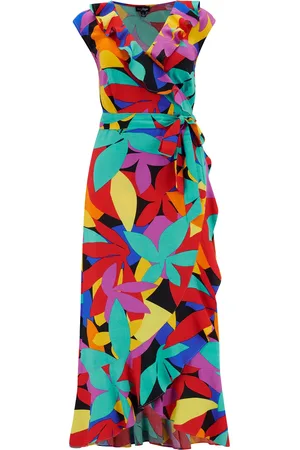 Pour Moi LENZING ECOVERO Viscose Midaxi Wrap Beach Dress42