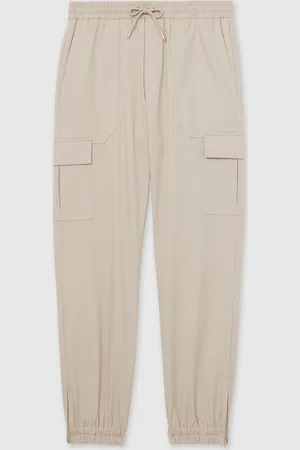 Reiss Haven Cotton Drawstring Cargo Trousers36r