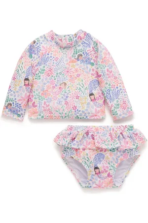 Purebaby Mermaid Tryk Langærmet Rashie Set98104cm