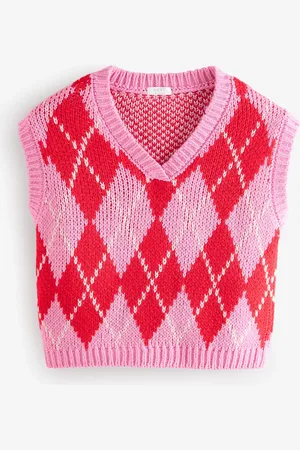 Next Argyle Knitted Tank (3-16yrs)9 år (134cm)
