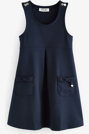 Clarks School Ponte Pinafore Dress3 år (98cm)