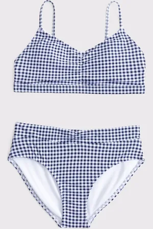 Abercrombie & Fitch Ternet Tryk Ruched Front Bikini122128cm